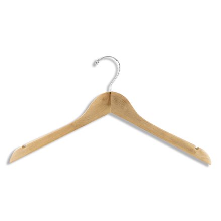 Wooden Hangers W/ Notches - 17 Length/ 4 1/4 Neck - 50/Pack - WAWAK  Sewing Supplies
