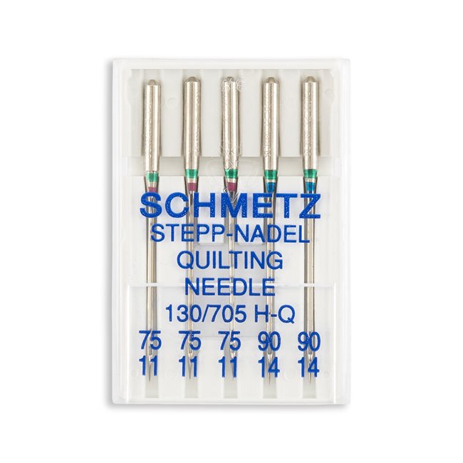 Schmetz Quilting Home Machine Needles - Size 11 & 14 - 15x1, 130/705 H-Q -  5/Pack - WAWAK Sewing Supplies