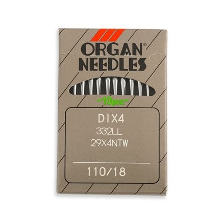 Organ Leather Point Straight Stitch Industrial Machine Needles - DIx4,  332LL, 29x4NTW - 10/Pack - WAWAK Sewing Supplies
