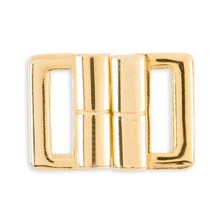 Metal Lingerie Strap Buckles - 1 Set/Pack - Gold - WAWAK Sewing Supplies