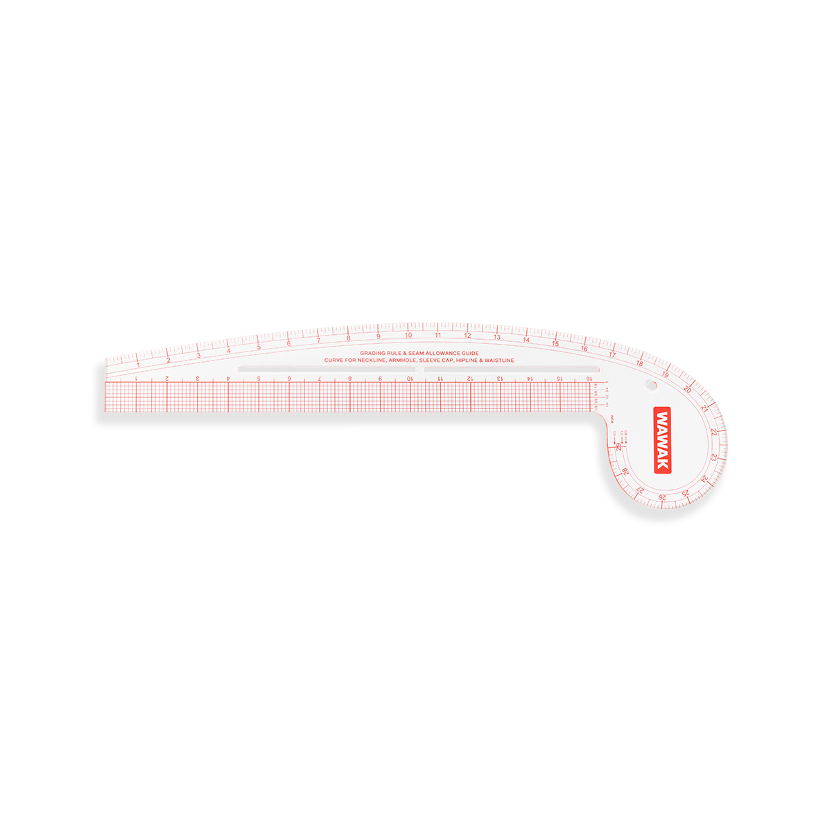 Primary Wood Ruler: 1/2 Increments