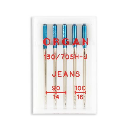 Organ Regular Point needles – size 90/14 – style 130/705H/15×1/HAx1 (fits  most domestic machines) – 5pk – Archaic Arcane Shop