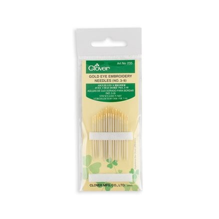 Clover Gold Eye Embroidery Hand Needles - Size 3-9 - 16/Pack - WAWAK Sewing  Supplies