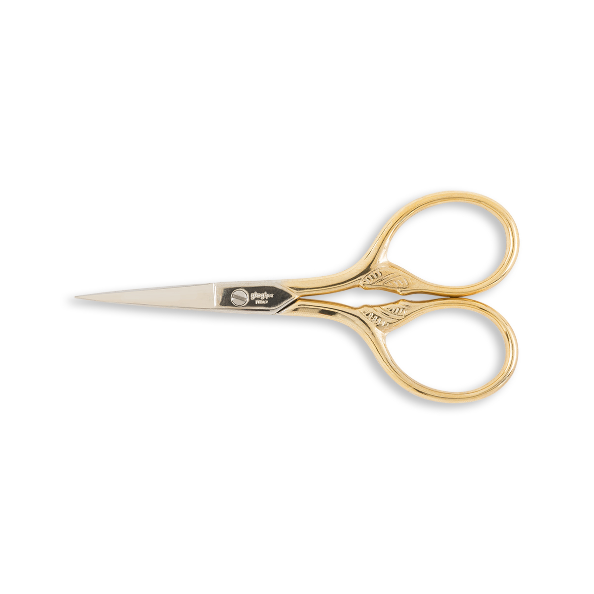 Gingher Gold-Handled Lion's Tail Embroidery Scissors - 3 1/2 - WAWAK  Sewing Supplies