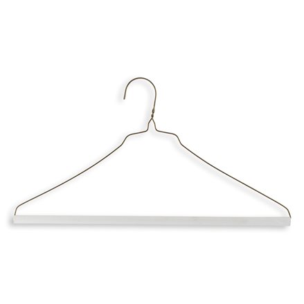 Brushed Aluminum Shirt Hanger, 16 ¼”