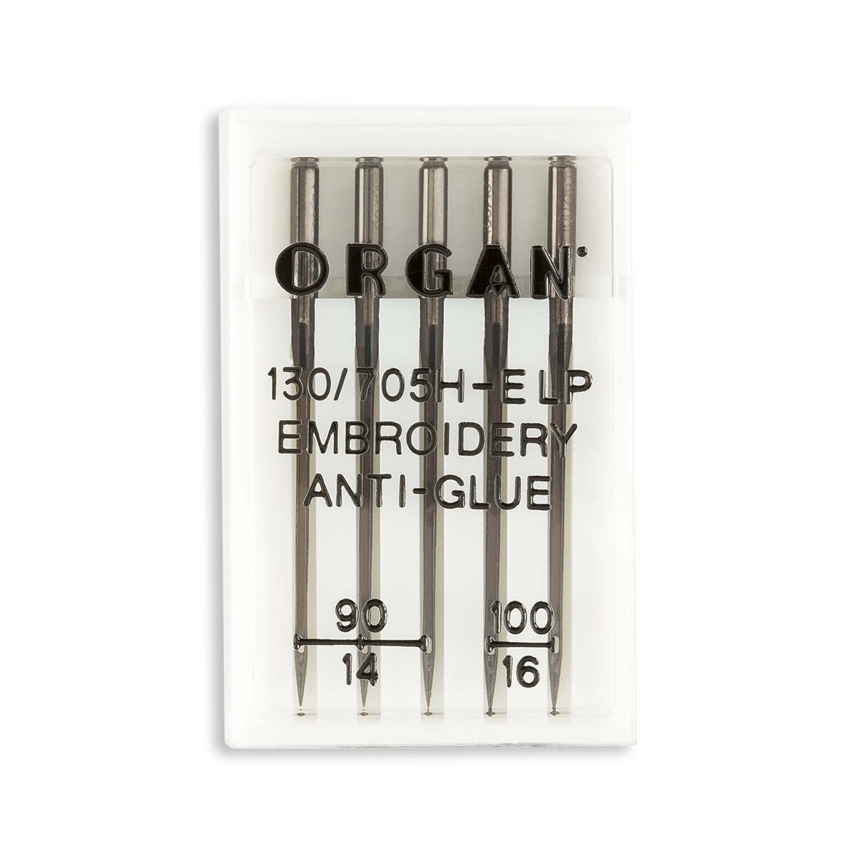 Organ Anti-Glue Super NonStick Embroidery Sewing Machine Needles – Size  75/11