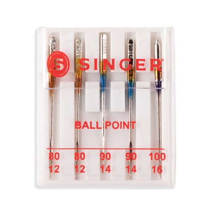 Singer Ball Point Home Machine Needles - Size 14 - 90/14 - 4/Pack - WAWAK  Sewing Supplies