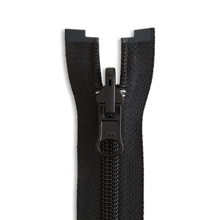 YKK #8 24 Nylon Coil Reversible Jacket Zipper - Black (580)