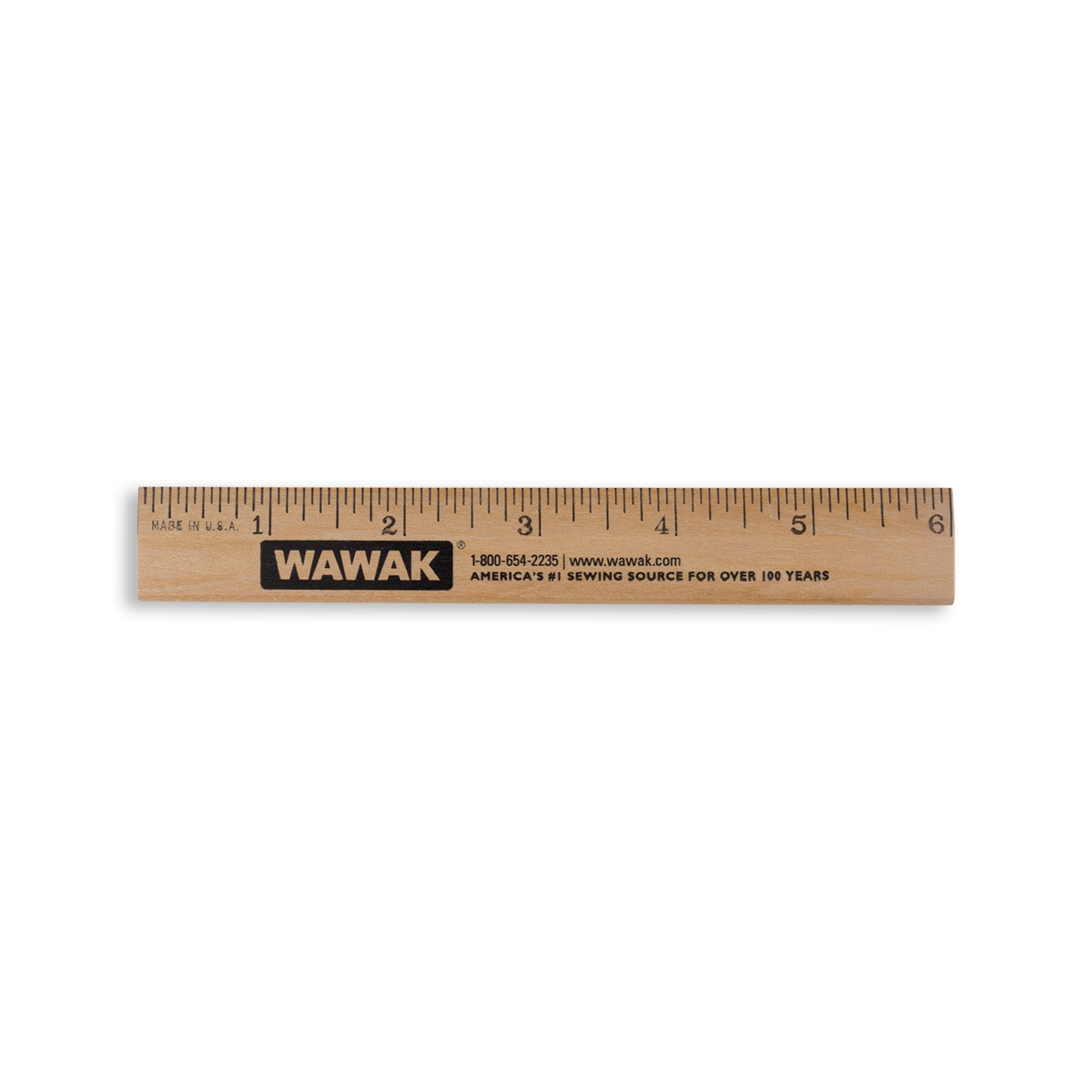 WAWAK Wooden Ruler - 6 - WAWAK Sewing Supplies