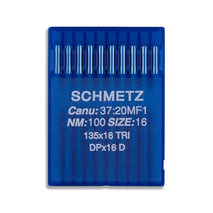 Schmetz Leather Industrial Machine Needles - 135x16 TRI, DPx16 D - 10/Pack  - WAWAK Sewing Supplies