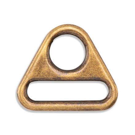 Triangle Rings Bag Hardware - 1 - 2/Pack - Antique Brass