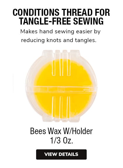 Bees Wax for Hand Sewing With Holder