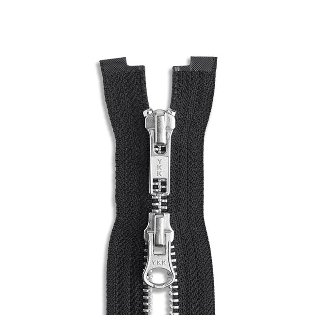 Zipper Repair Kit - #5 YKK Coil Aluminum Automatic Lock Jacket Sliders - 5  Sliders Per Pack - Made in The United States